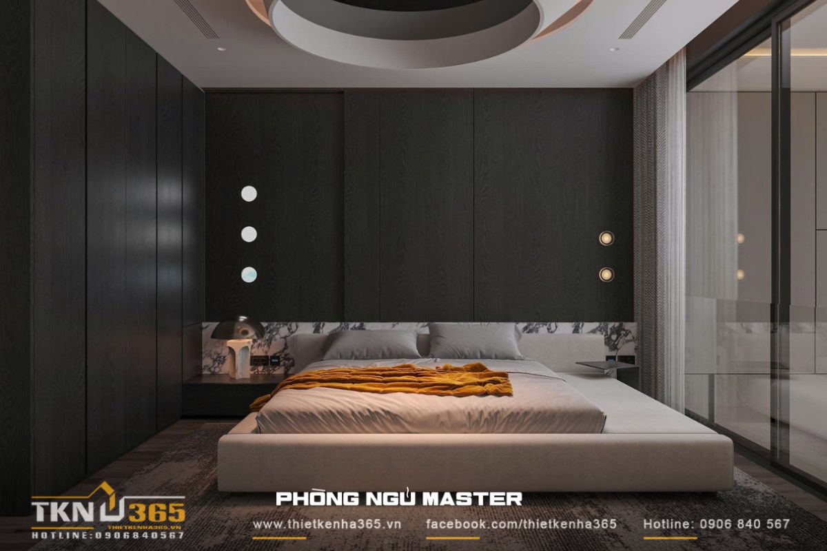Thiết kế mở - “Chìa khóa” mang nắng gió vào nhà phố 4 tầng 23 Nhà phố 4 tầng có hai phòng ngủ bố trí ở hai tầng khác nhau, đảm bảo mỗi thành viên đều sở hữu không gian nghỉ ngơi riêng tư