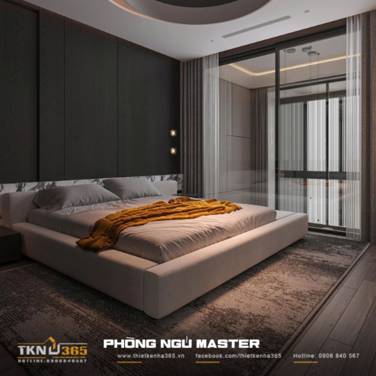 Thiết kế mở - “Chìa khóa” mang nắng gió vào nhà phố 4 tầng 25 Hệ rèm hai lớp cho phép điều chỉnh ánh sáng linh hoạt, giúp phòng ngủ nhận đủ sáng nhưng không bị chói