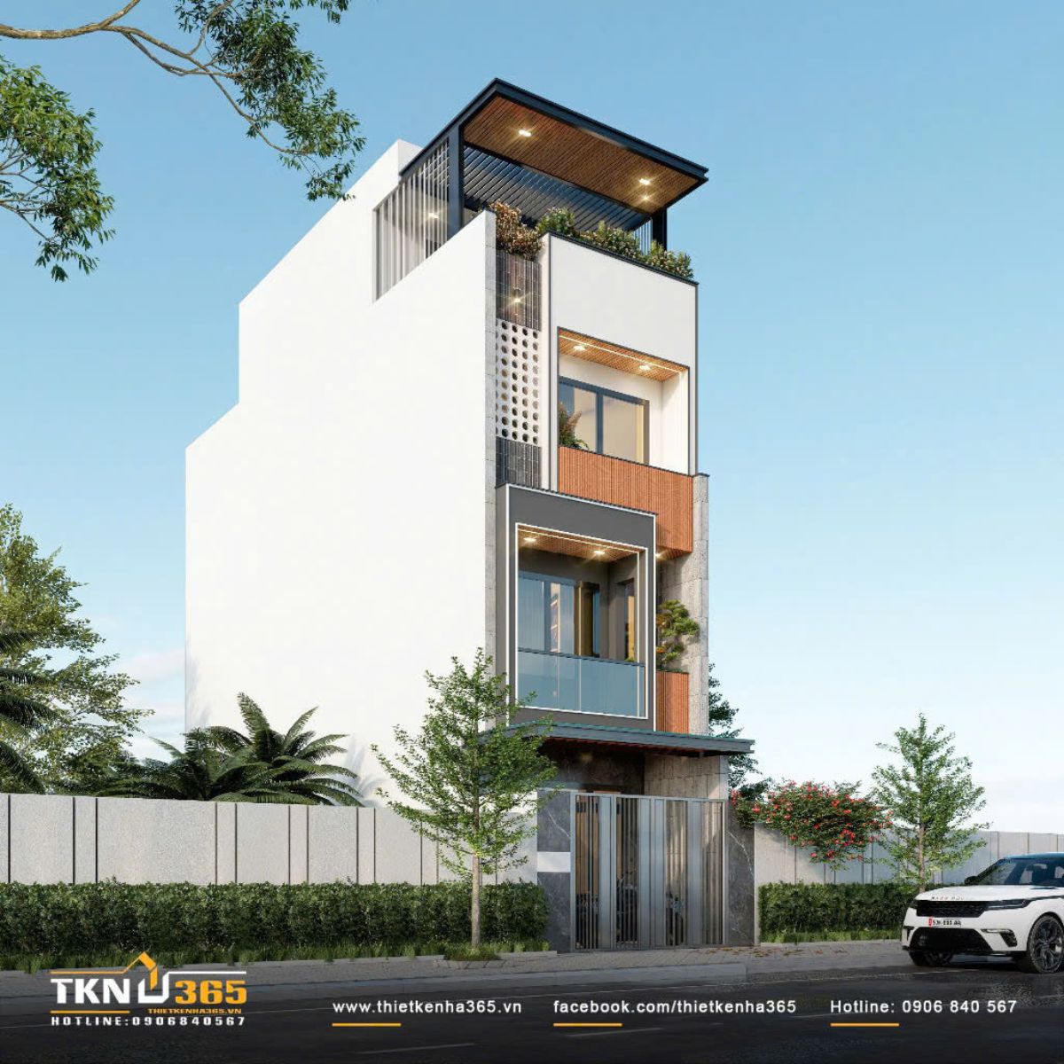 Thiết kế mở - “Chìa khóa” mang nắng gió vào nhà phố 4 tầng 5 Thiết kế mở thông thoáng của nhà phố 4 tầng mang thiên nhiên đến gần hơn với cuộc sống con người
