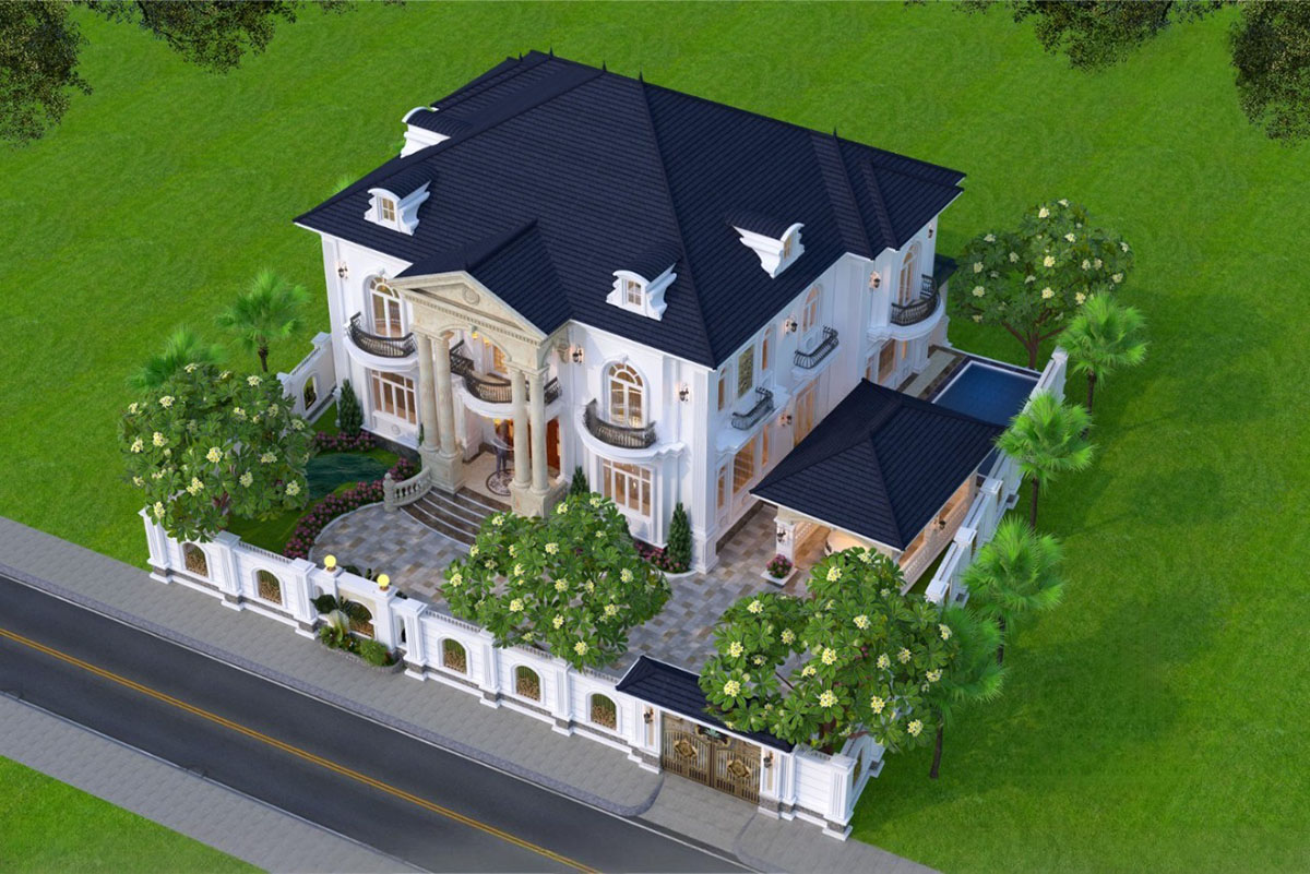 8+ Mẫu Thiết kế biệt thự 300m2 đẹp: Sang trọng, đẳng cấp và chuẩn phong thủy 33 Một bản thiết kế biệt thự 300m2 đẹp không chỉ nằm ở hình thức kiến trúc mà còn ở sự hợp lý trong công năng.