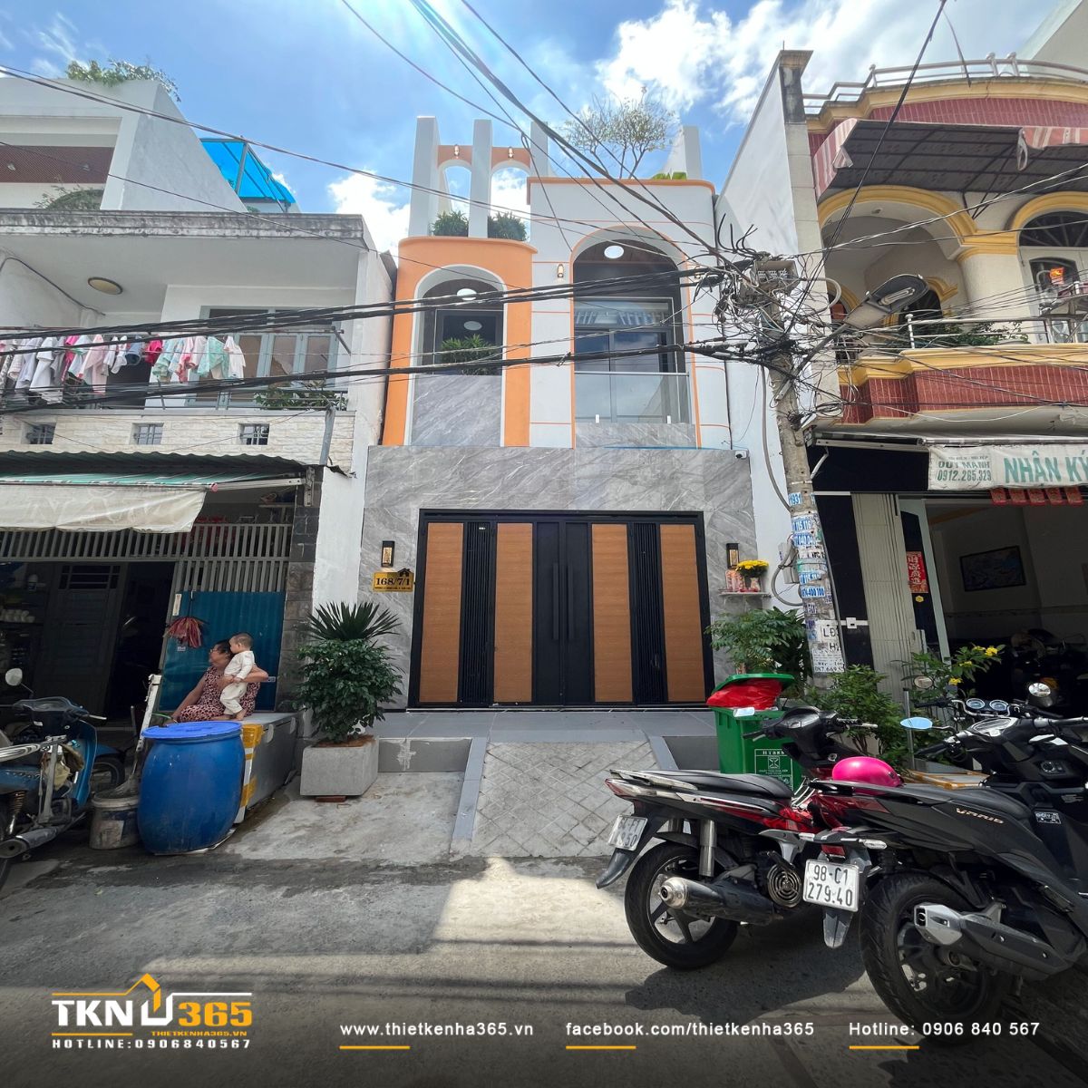 Nhà 3 tầng D’s House xây dựng trên lô đất hẹp ngang, diện tích 4x12.8m