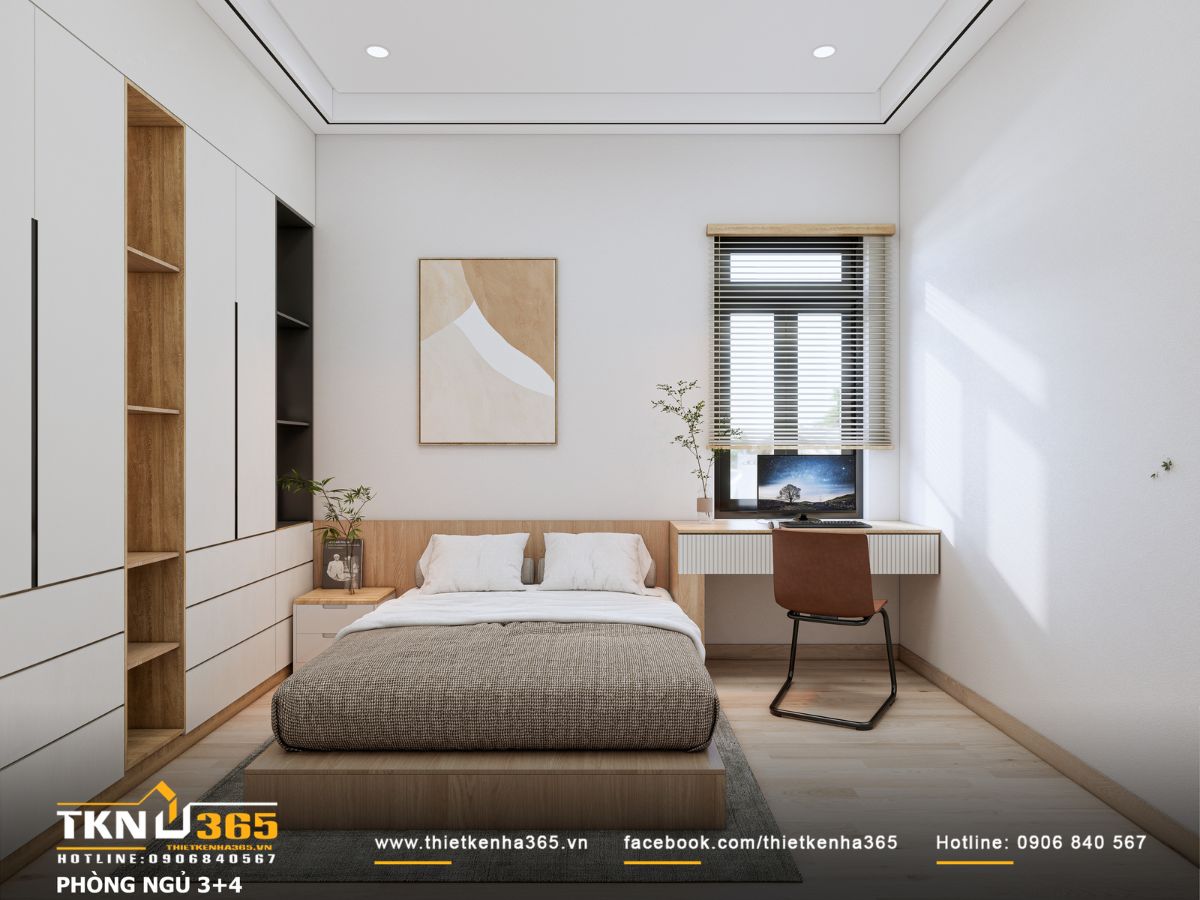 Thiết kế nội thất T’S House - Tối ưu công năng cho người lớn tuổi trong không gian mộc mạc 12 Hệ tủ phẳng giấu đồ khéo léo giữ căn phòng luôn ngăn nắp
