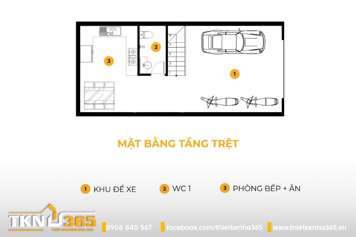 Nhà phố 5 tầng phong cách tân cổ điển tại Đồng Nai thiết kế mặt tiền như một “bản may đo” 5 mặt bằng tầng trệt