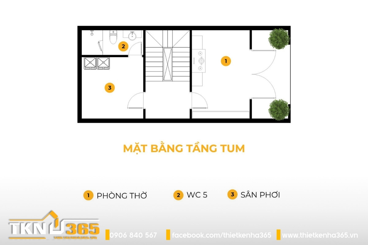 Nhà phố 5 tầng phong cách tân cổ điển tại Đồng Nai thiết kế mặt tiền như một “bản may đo” 9 mặt bằng tầng tum