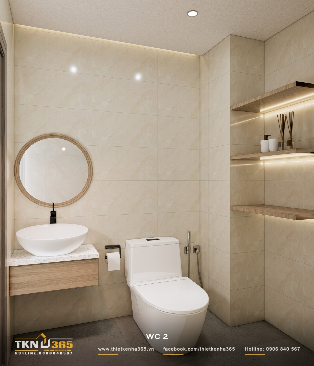 Nhà phố 5 tầng hiện đại ở quận 12 và cách giải quyết bài toán diện tích trên lô đất hẹp ngang 44 30