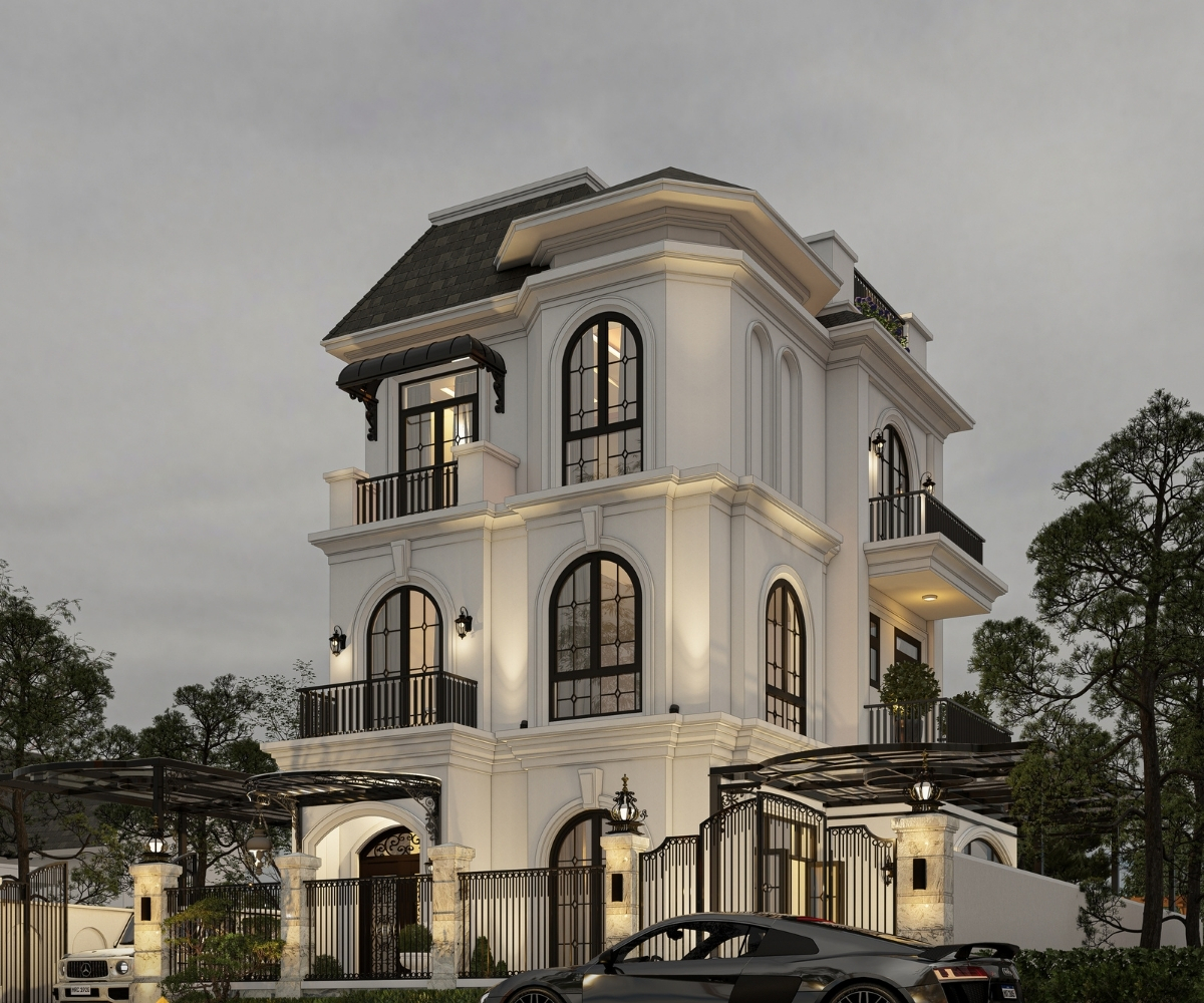 biệt thự 3 tầng tân cổ điển sang trọng
