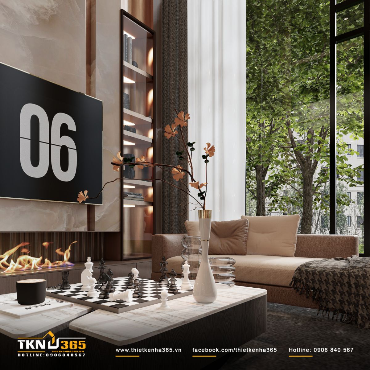 Biệt thự 3 tầng tân cổ điển D's Villa và hành trình tìm kiếm sự cân bằng 13 biệt thự 3 tầng