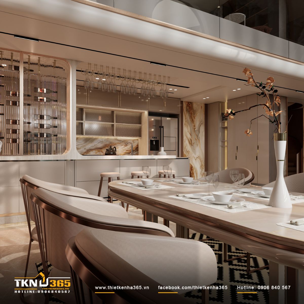 Biệt thự 3 tầng tân cổ điển D's Villa và hành trình tìm kiếm sự cân bằng 24 biệt thự 3 tầng
