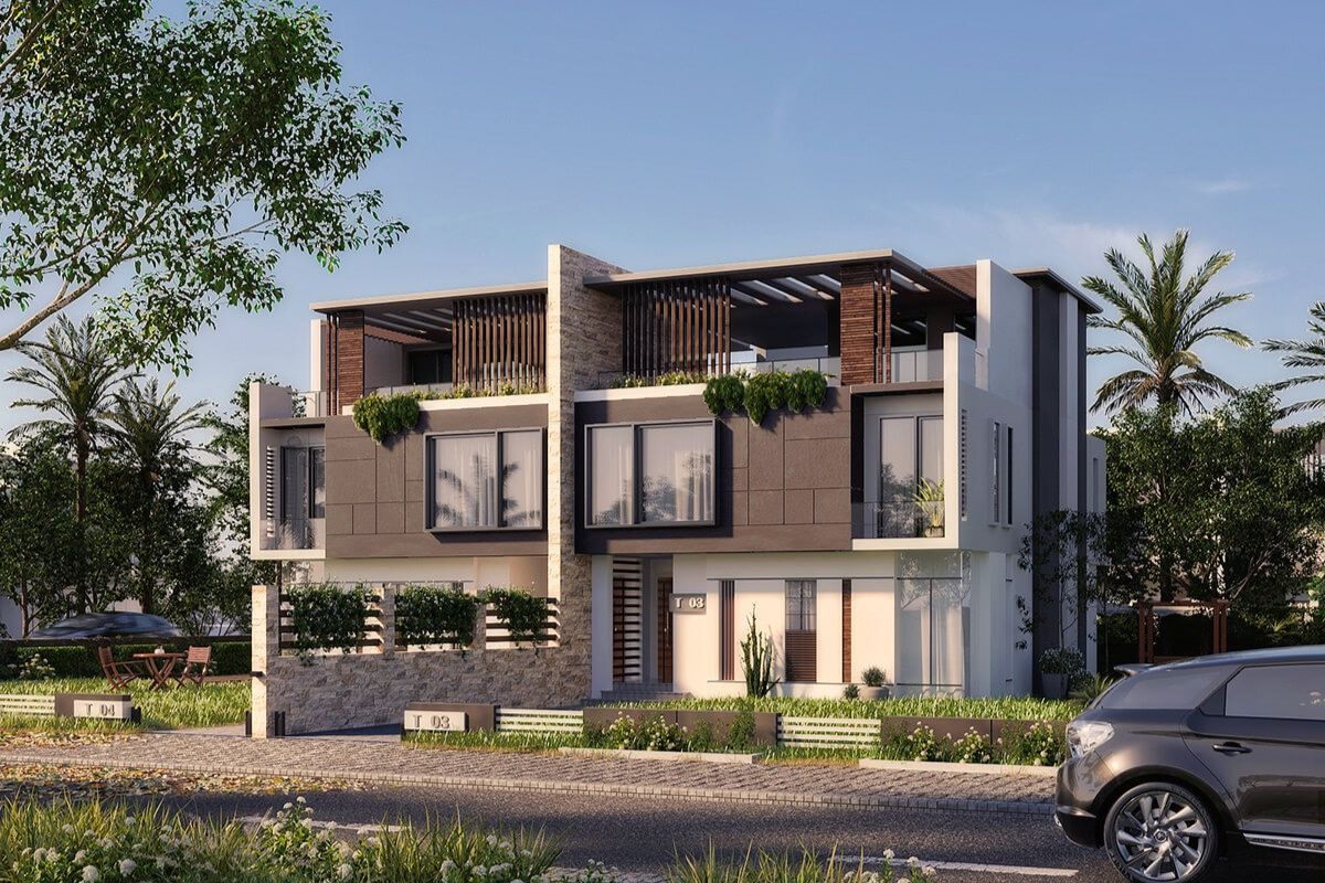 Nếu thiết kế sơ sài và quá đơn điệu, biệt thự song lập dễ bị nhầm lẫn với nhà liền kề (Ảnh: Sưu tầm)