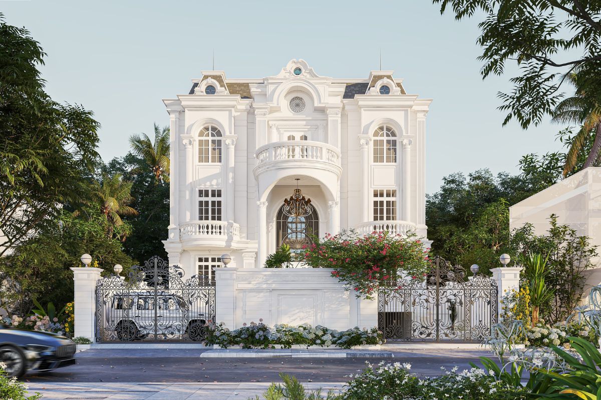 Cửa sổ vòm là một trong những đặc trưng biệt thự tân cổ điển dễ nhận thấy nhất (Ảnh: Sưu tầm)
