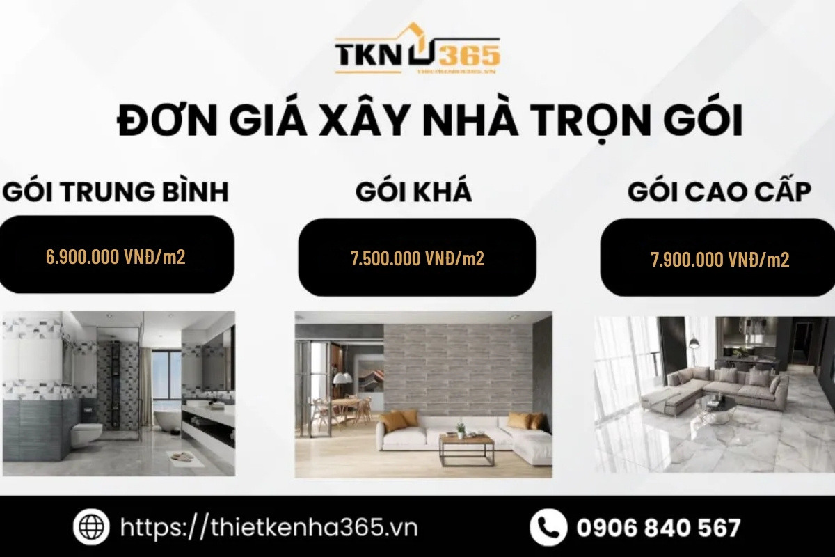 Báo giá xây nhà trọn gói