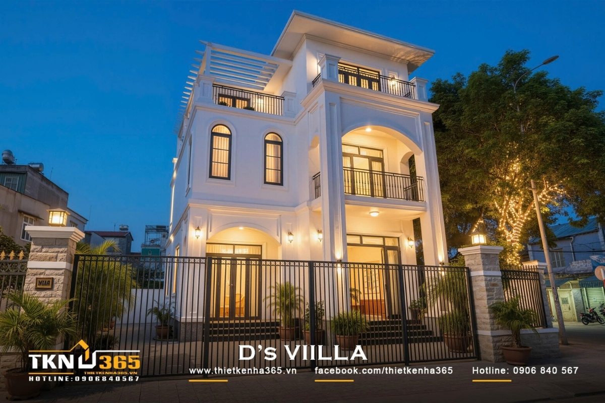 Biệt thự 3 tầng tân cổ điển D's Villa và hành trình tìm kiếm sự cân bằng 4 thiết kế biệt thự 3 tầng tâng cổ điển ở bình dương