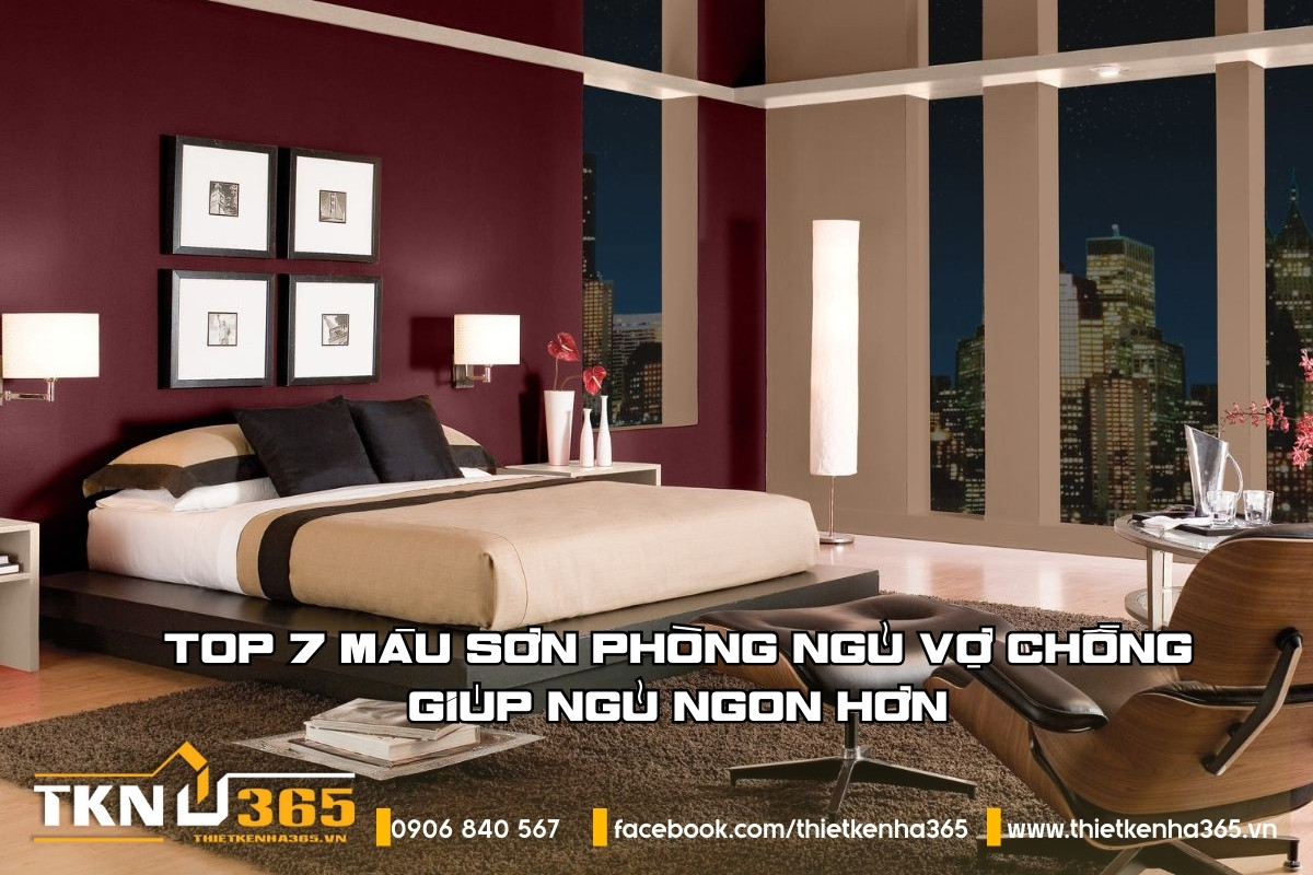 màu sơn phòng ngủ vợ chồng