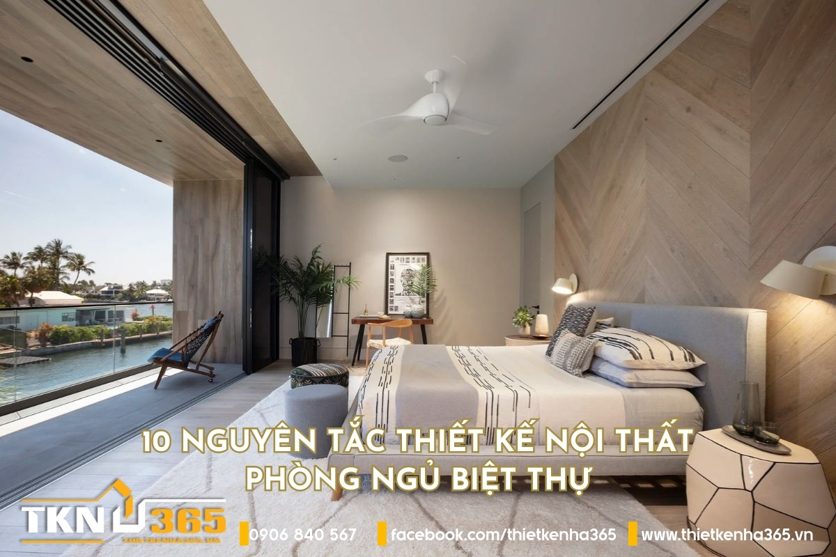 nguyên tắc thiết kế nội thất phòng ngủ biệt thự