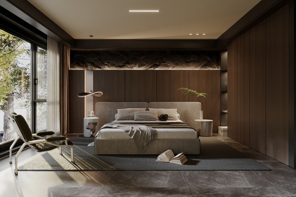 Lối đi quanh giường cần đảm bảo rộng rãi, thông thoáng để lưu thông thuận tiện hơn (Ảnh: Sưu tầm)