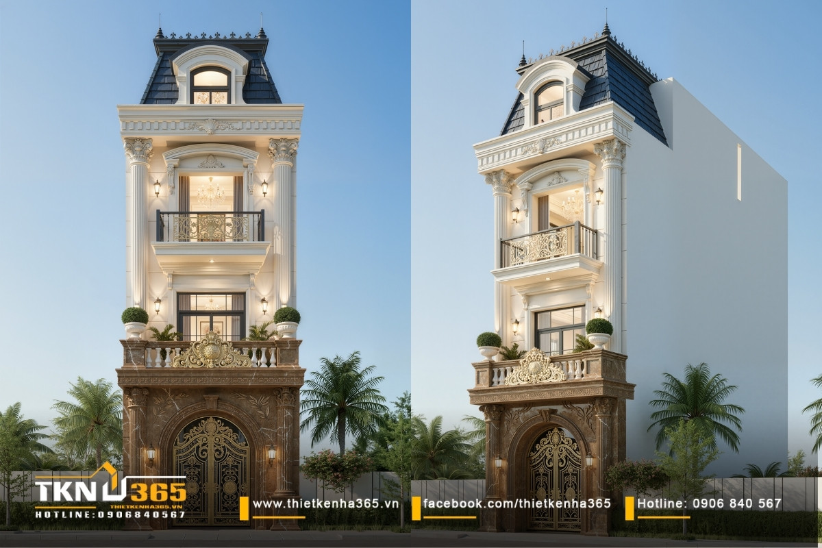 Thiết kế nhà phố 3 tầng