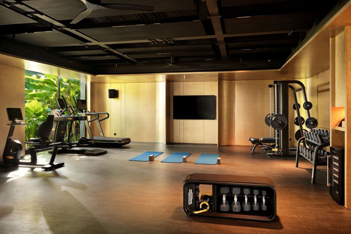 Các khu vực trong phòng gym được phân chia rõ ràng, đảm bảo không gian mạch lạc (Ảnh: Sưu tầm)