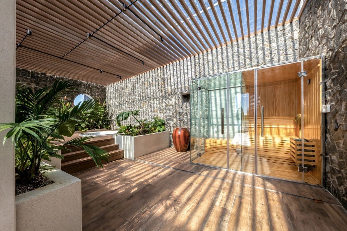 Vật liệu tự nhiên mang đến cho không gian spa bầu không khí ấm áp và gần gũi (Ảnh: Sưu tầm)