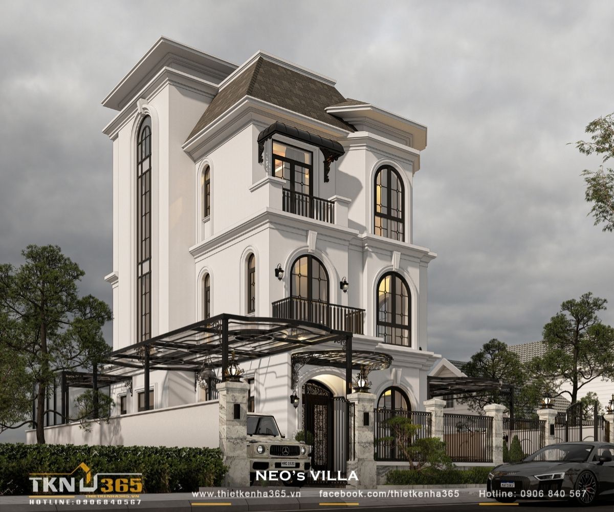 Biệt thự 3 tầng 100m2 đòi hỏi tiêu chuẩn kỹ thuật và chi phí cao hơn nhiều so với nhà 2 tầng 100m2