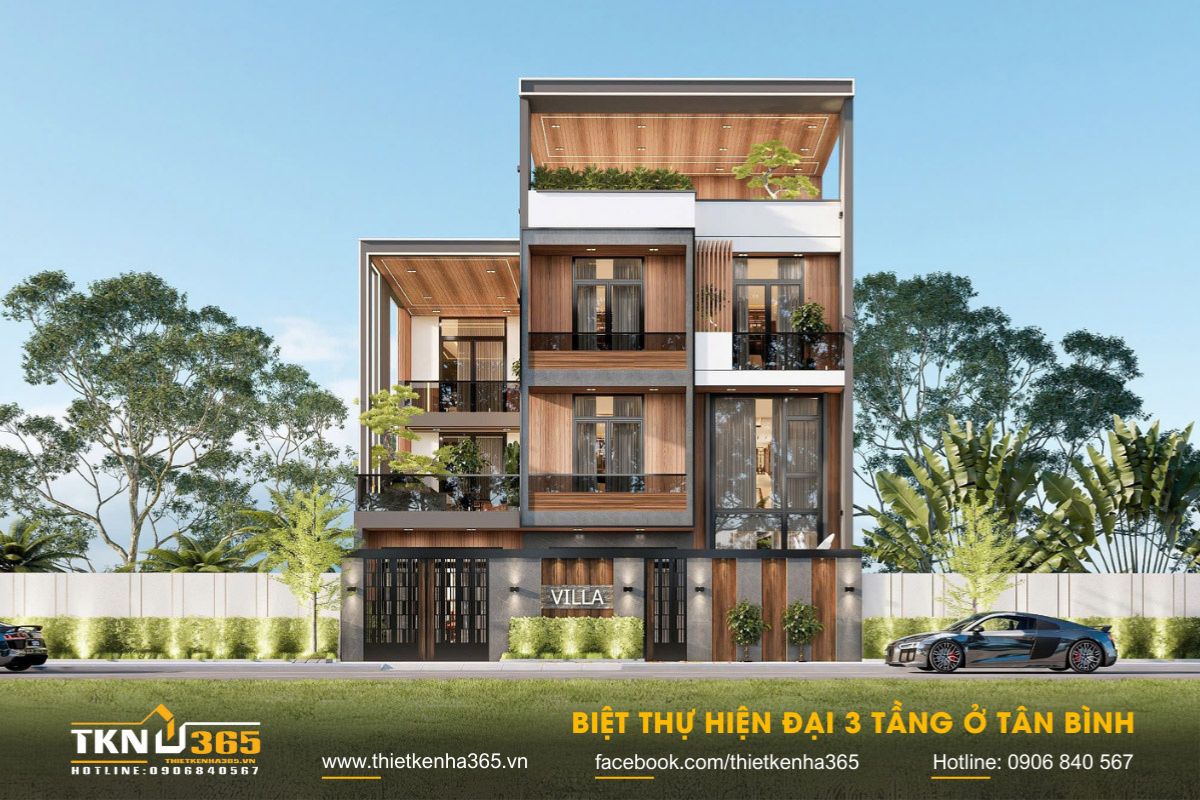Chi phí xây dựng biệt thự 3 tầng hiện đại phụ thuộc vào nhiều yếu tố khác nhau