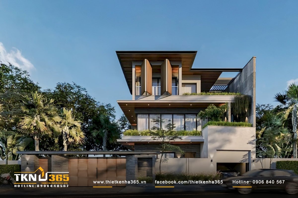 Biệt thự 3 tầng hiện đại sang trọng phù hợp với gia đình đông người hoặc có nhiều thế hệ cùng chung sống