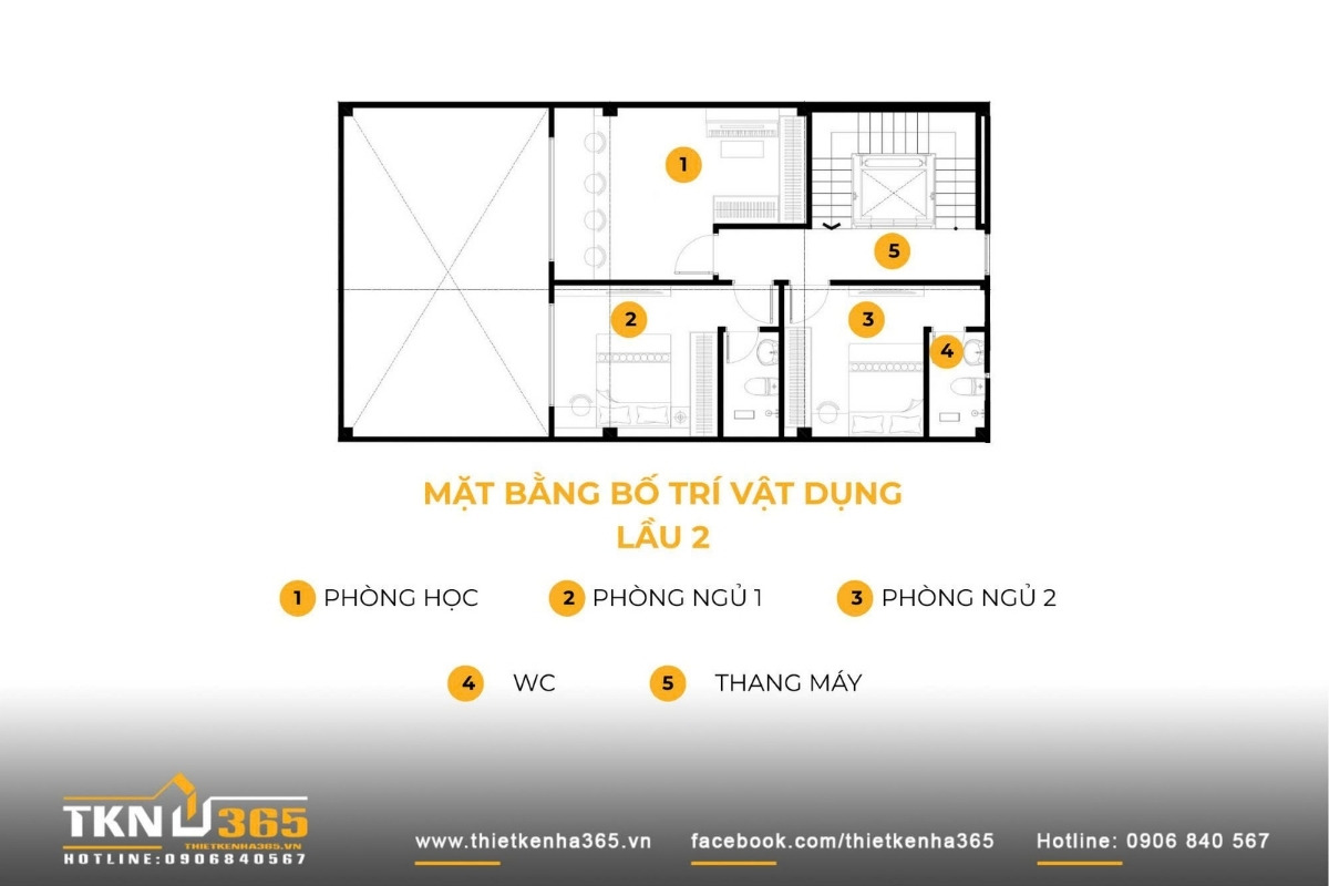 Nhà phố 6 tầng 1 hầm anh Giang - Tân Bình 18 mặt bằng công năng nhà phố 6 tầng