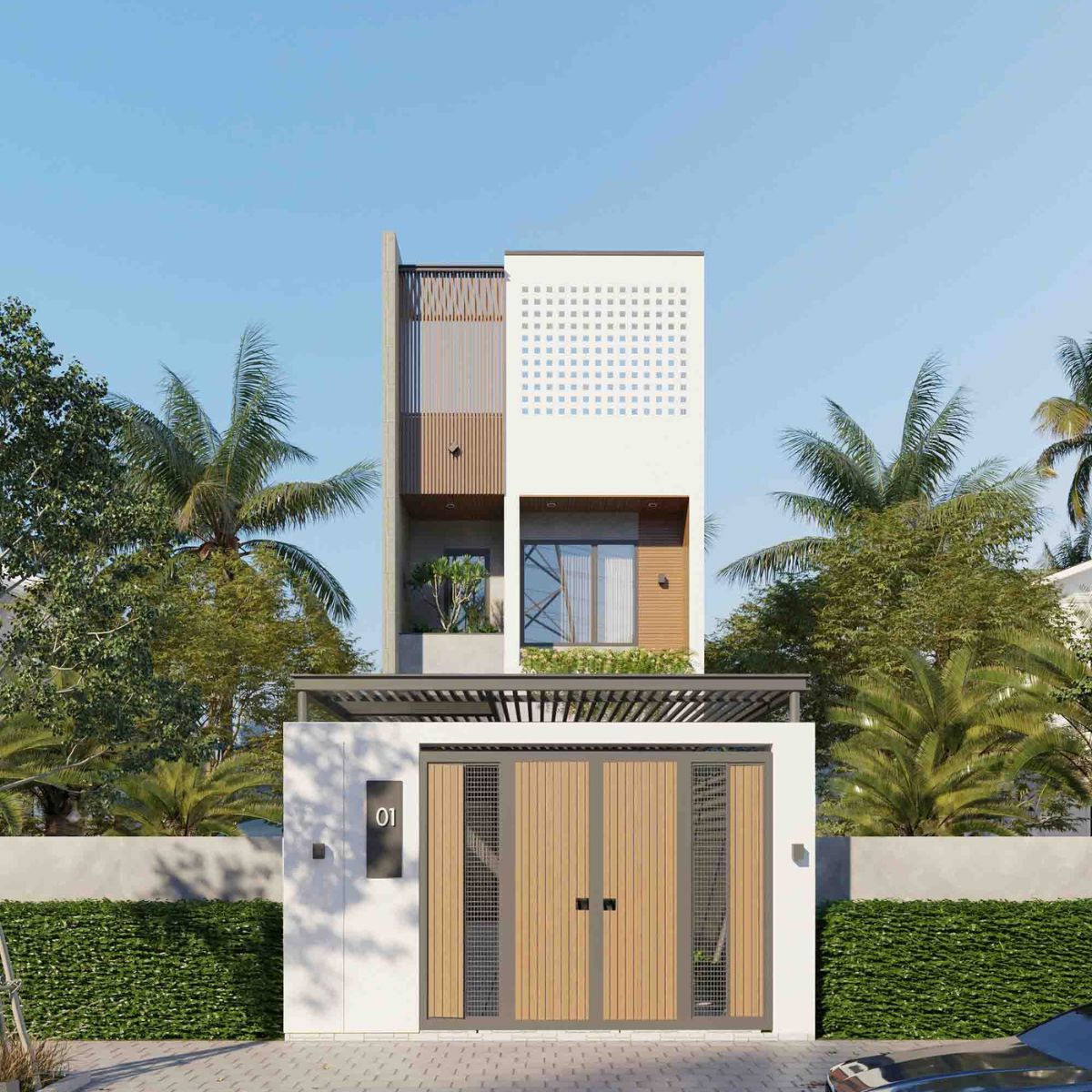 Kinh nghiệm xây nhà 1 trệt 1 lầu tiết kiệm đó là chọn phương án thiết kế hợp lý, phù hợp với nhu cầu sử dụng (Ảnh: Sưu tầm)