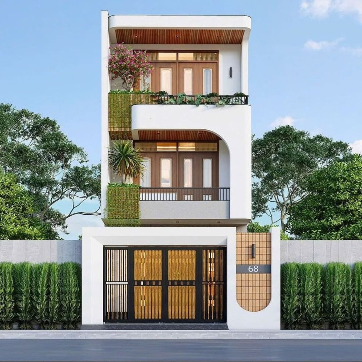 Nhà 1 trệt 2 lầu 4x16m là sự lựa chọn tối ưu của nhiều gia chủ ở thành phố (Ảnh: Sưu tầm)