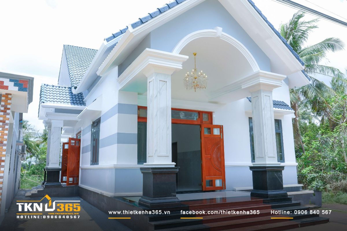 Biệt thự vườn 1 tầng mái Thái T’S House có diện tích 150m2