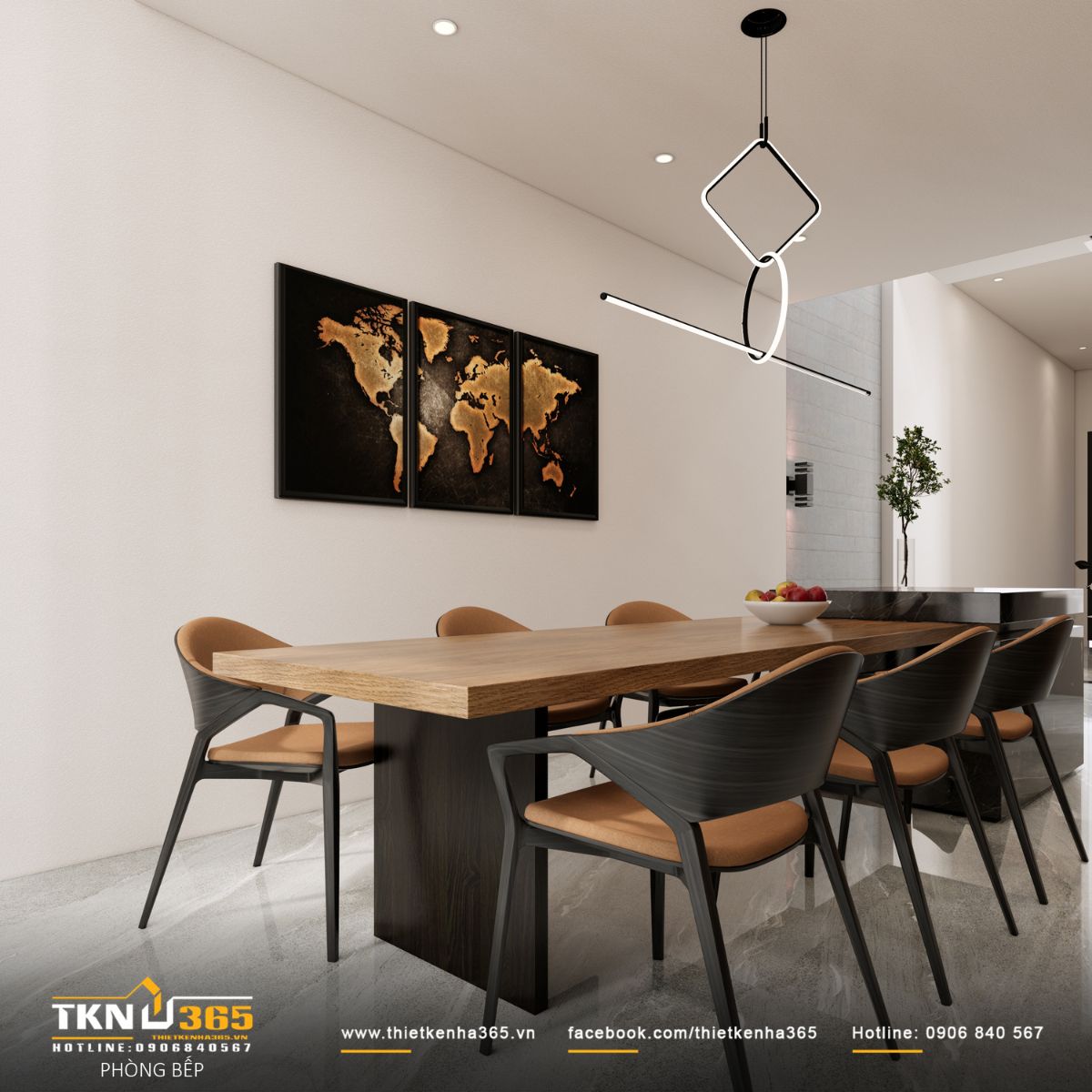 Thiết kế nội thất nhà phố 4 tầng “nhường chỗ” cho ánh sáng, vật liệu và cảm xúc cùng lên tiếng 11 Khu vực ăn uống đặt giữa nhà, đón ánh sáng tự nhiên và duy trì sự thông suốt trong tầng trệt