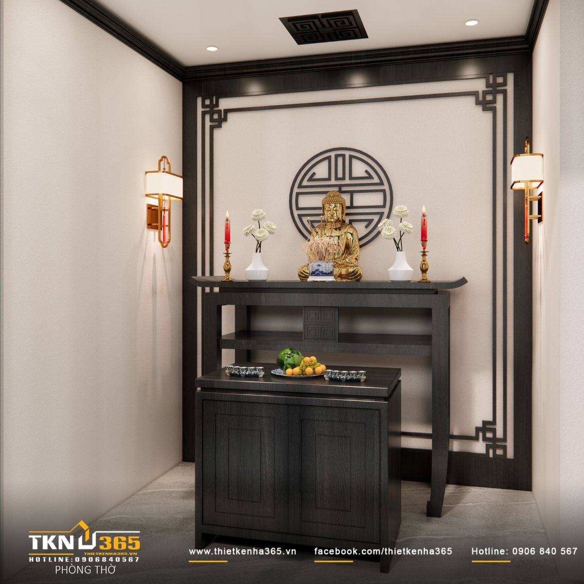 Thiết kế nội thất nhà phố 4 tầng “nhường chỗ” cho ánh sáng, vật liệu và cảm xúc cùng lên tiếng 28 Vật liệu và ánh sáng được tiết chế, tạo không gian thờ tự yên tĩnh, tách khỏi nhịp sinh hoạt bên dưới