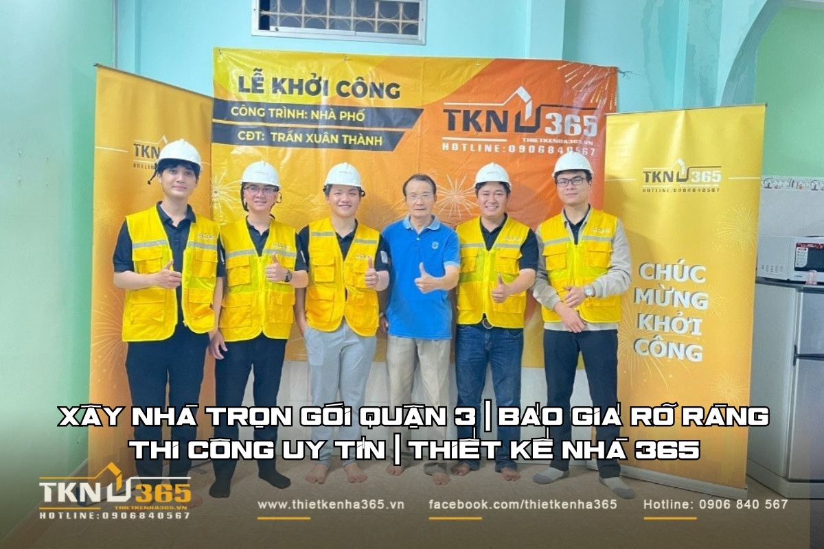 dịch vụ xây nhà trọn gói quận 3