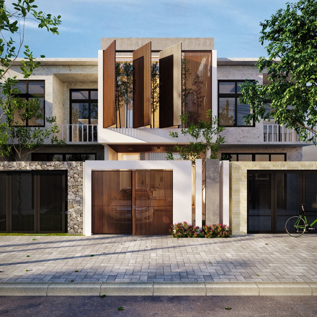 Gia chủ nên lựa chọn mẫu nhà 1 trệt 1 lầu 5x15 phong cách hiện đại hoặc tối giản để dễ dàng vận hành và mở rộng trong tương lai (Ảnh: Sưu tầm)