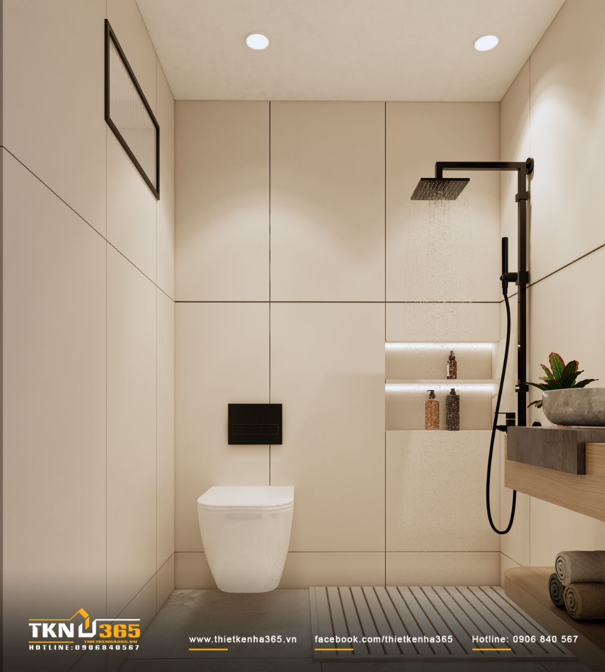 Thiết bị vệ sinh treo tường giúp không gian nhỏ luôn thoáng và ngăn nắp