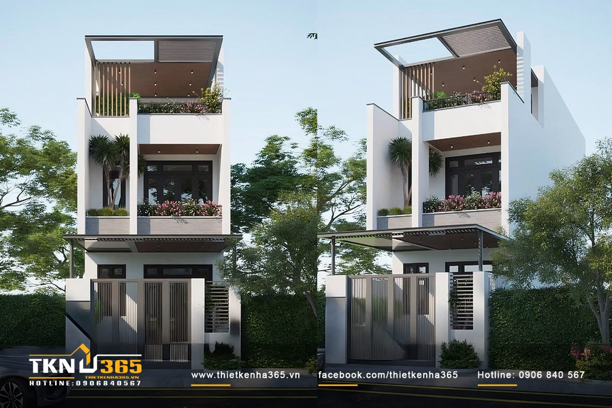 Lựa chọn phương án xây nhà trọn gói giúp gia chủ tối ưu chi phí xây nhà 1 trệt 2 lầu 5x16m