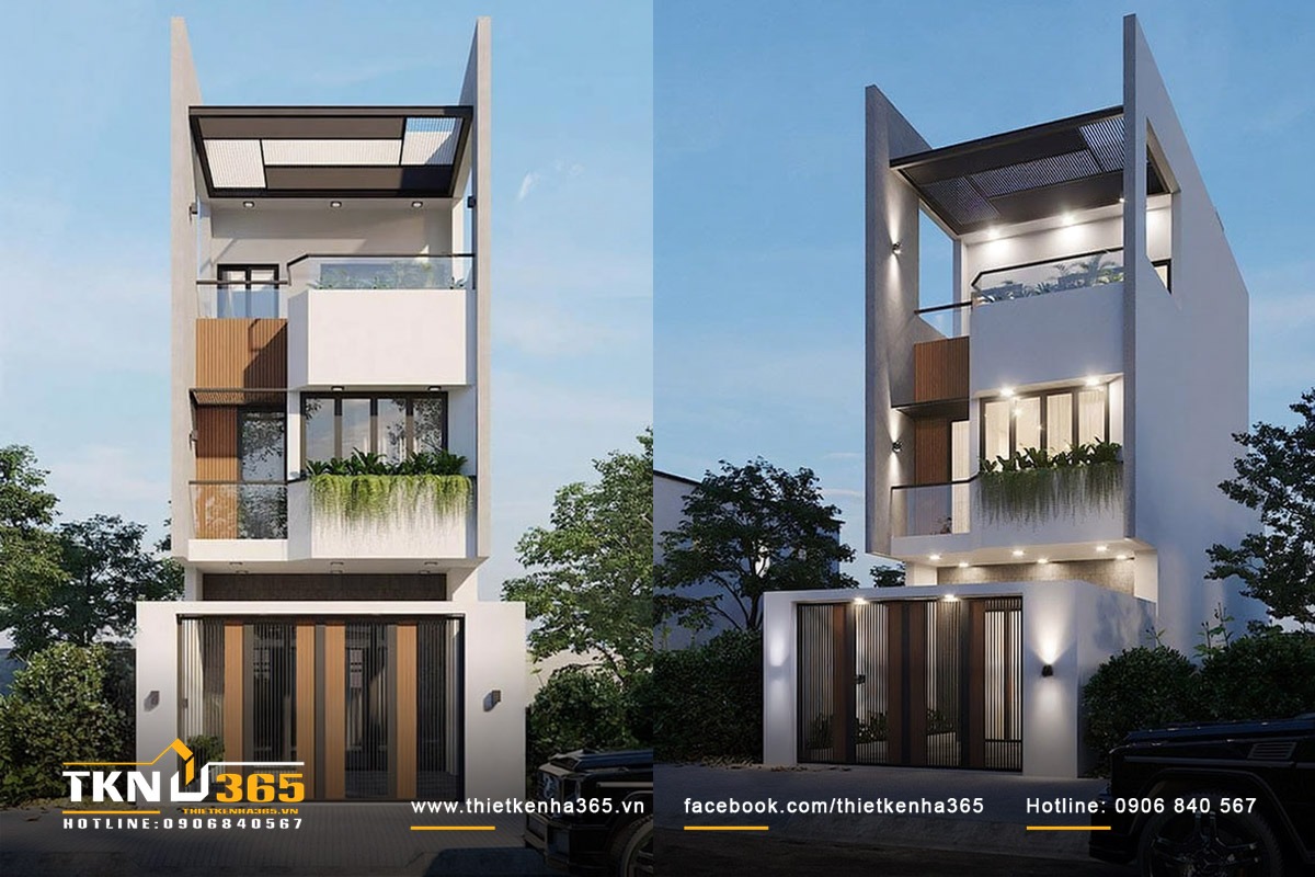 Mẫu nhà 1 trệt 2 lầu 5x15m