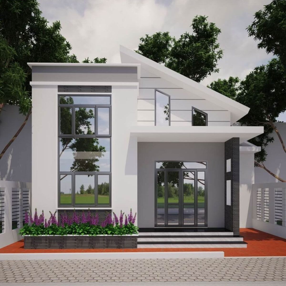 Nhà 1 tầng hiện đại có thể là nhà cấp 3 hoặc nhà cấp 2 nếu sở hữu kết cấu bền vững, đáp ứng yêu cầu kỹ thuật cao (Ảnh: Sưu tầm)