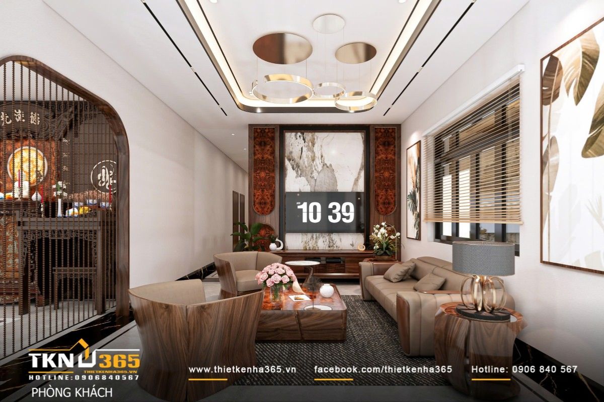 Biệt thự 1 tầng 200m2 ưu tiên thiết kế mở, mang đến không gian sống thoáng sáng