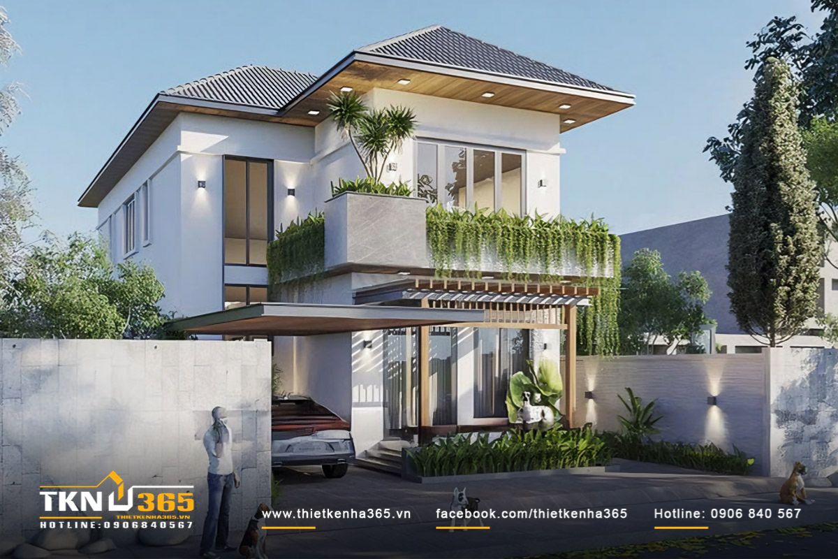 Mẫu Biệt Thự 2 Tầng 10x15m Đẹp, Hiện Đại & Tối Ưu Công Năng 16 Biệt thự 2 tầng 10x15m là phương án tối ưu cho gia đình sở hữu quỹ đất rộng 150m2, mong muốn không gian sống tách biệt giữa khu vực sinh hoạt chung và riêng tư