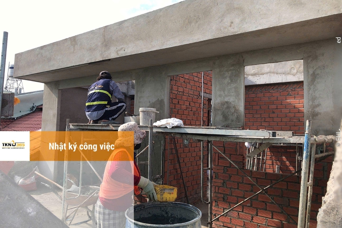 Phà phố 1 trệt 2 lầu nhà chị Trang