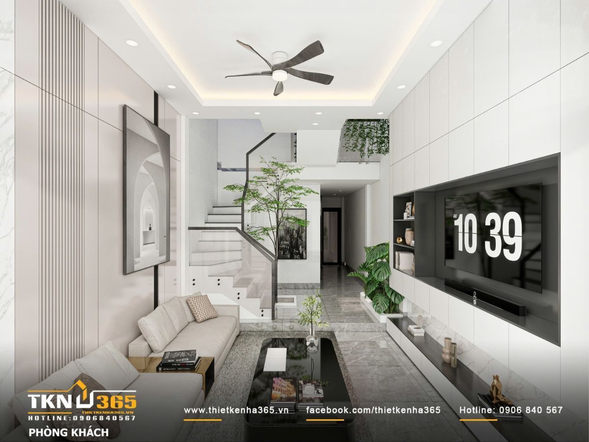 Mẫu giếng trời nhỏ đẹp kết hợp tiểu cảnh giếng trời giúp giảm nhiệt và tăng cảm giác thư giãn