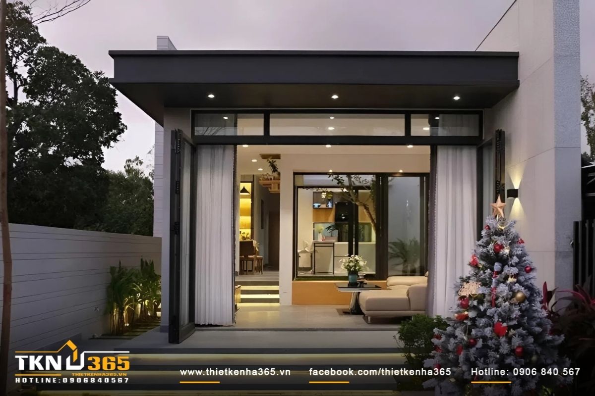 So với nhà mái thái, mẫu nhà cấp 4 6x20m mái bằng dễ tối ưu ngân sách hơn