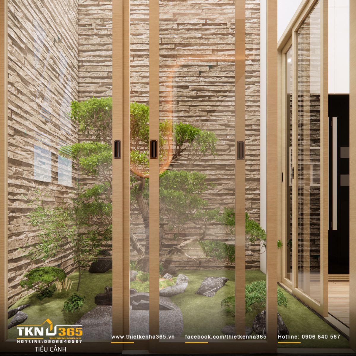 Nhà 6x12m nên có giếng trời để đảm bảo không gian sống thoáng sáng