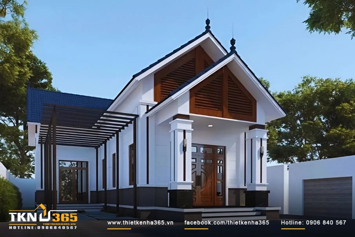 Nhà chữ L 100m2 dễ bố trí 4 phòng ngủ nhà cấp 4 mà vẫn đảm bảo sự riêng tư cần thiết