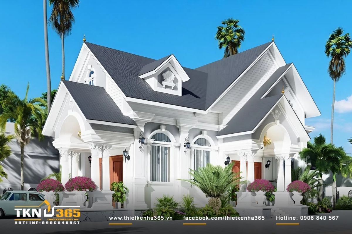 Nhà cấp 4 100m2 mái thái được ưa chuộng ở khu vực nông thôn