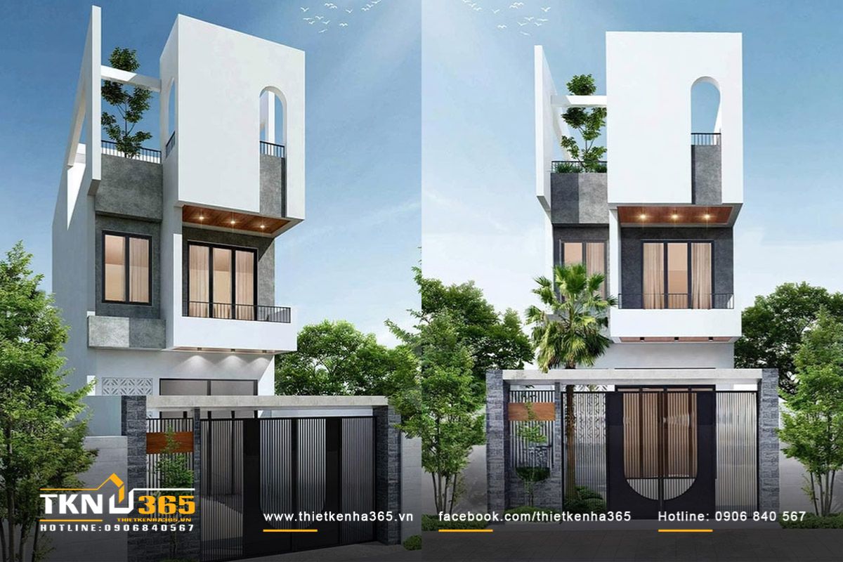 30+ Mẫu Nhà Phố 3 Tầng 5x20m Đẹp + Bản Vẽ & Chi Phí Xây Dựng Chi Tiết 2026 23 Phương án nhà phố 3 tầng 5x20m được đánh giá cao hơn nhà 2 tầng + tum nhờ khả năng tối ưu công năng và giá trị sử dụng
