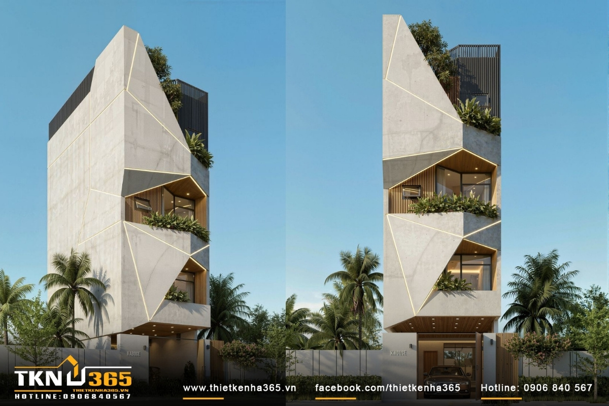 nhà phố 5 tầng