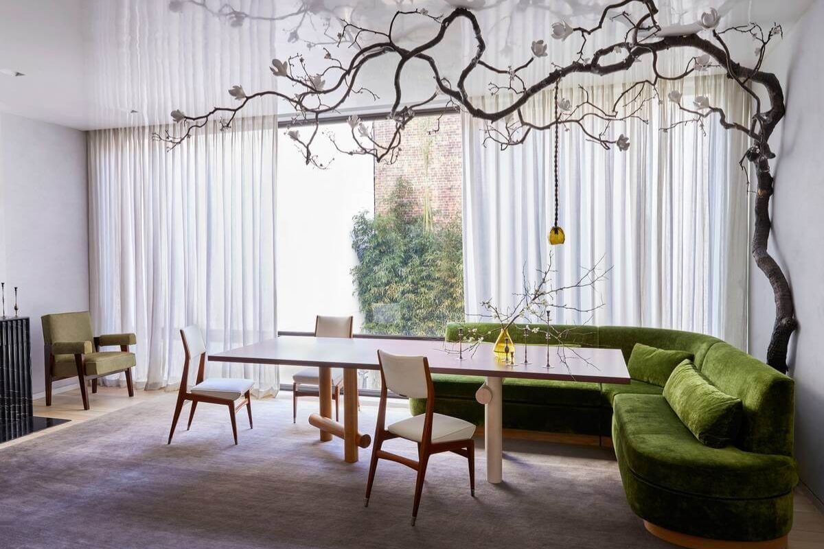 Thiết kế nội thất phong cách wabi sabi chủ yếu sử dụng vật liệu thô mộc có nguồn gốc tự nhiên (Ảnh: Sưu tầm)