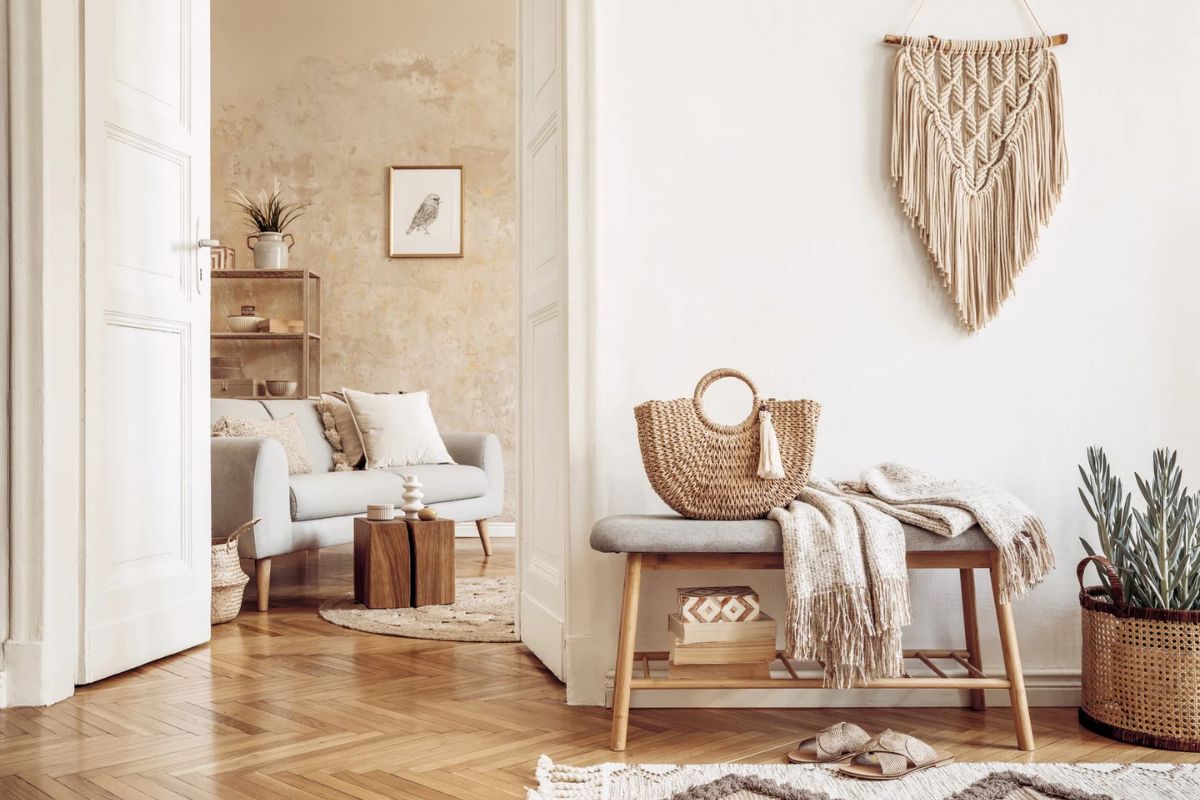 Nhà phong cách wabi sabi tạo chiều sâu bằng cách tập trung vào texture tự nhiên thay vì decor cầu kỳ với nhiều chi tiết (Ảnh: Sưu tầm)