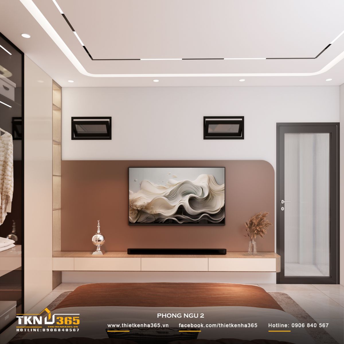 Hệ cửa sổ bố trí trực tiếp cạnh khu nghỉ ngơi, cho phép ánh sáng và không khí lưu thông tự nhiên vào phòng